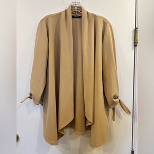 IMAN City Chic Women's Tie Sleeve Open Cardigan, small